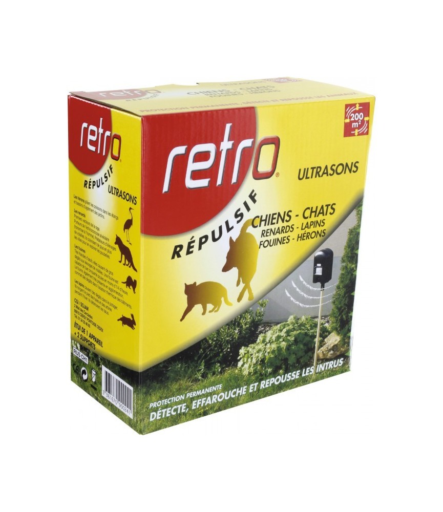 Répulsif ultrasons Chiens / Chats - RETRO Répulsif ultrasons Chiens / Chats - RETRO