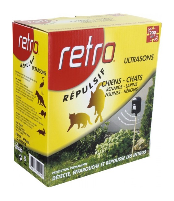 Répulsif ultrasons Chiens / Chats - RETRO