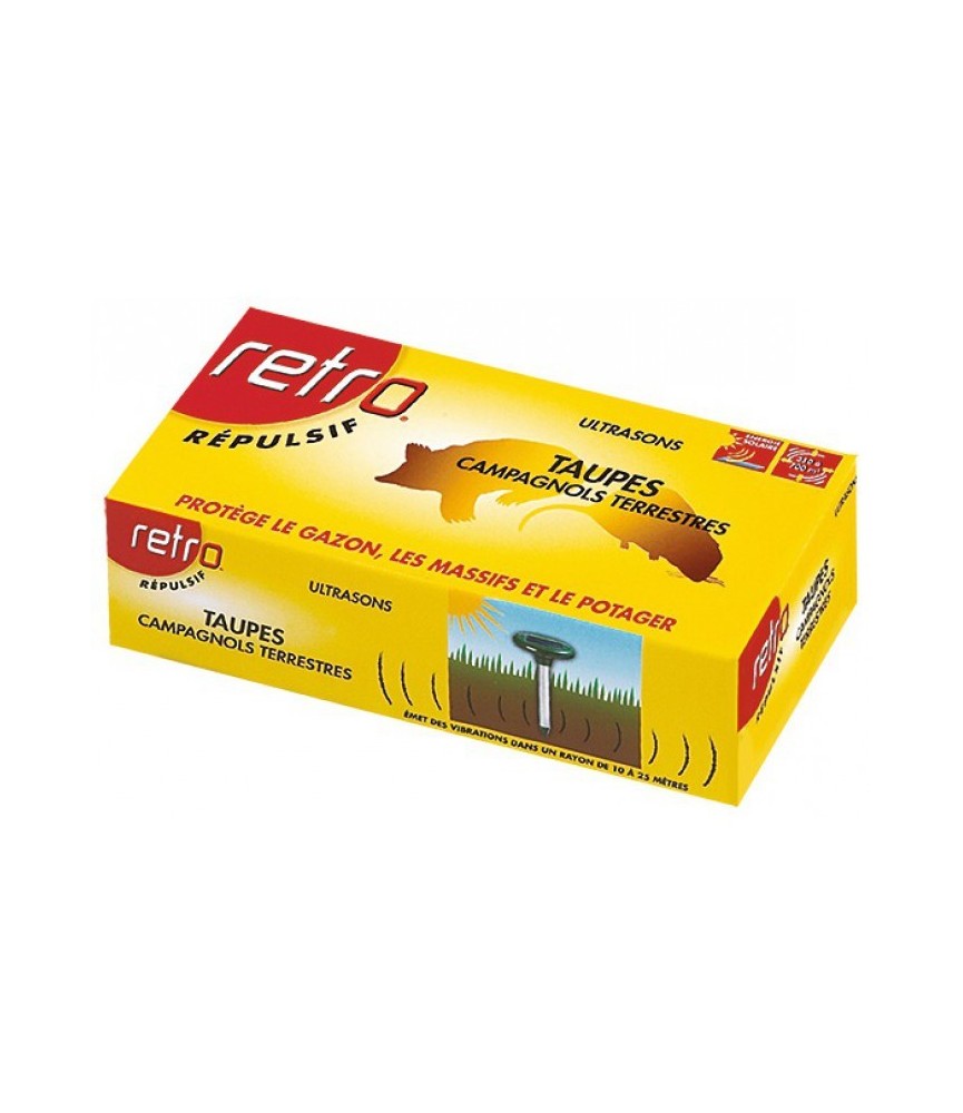Appareils à ultrasons solaire contre les taupes - RETRO