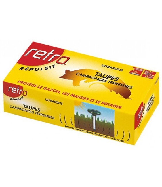 Appareils à ultrasons solaire contre les taupes - RETRO