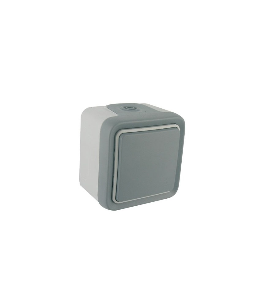 Interrupteur étanche Gris saillie simple Plexo - LEGRAND Interrupteur étanche Gris saillie simple Plexo - LEGRAND