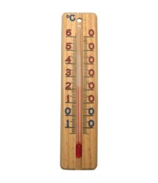 Thermomètre en bois - 137 x 30 mm - STIL