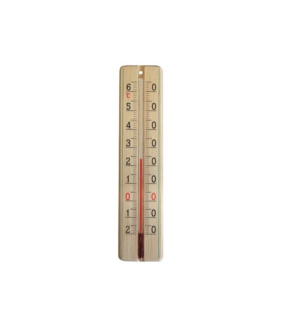 Thermomètre bois - 220 x 48 mm
