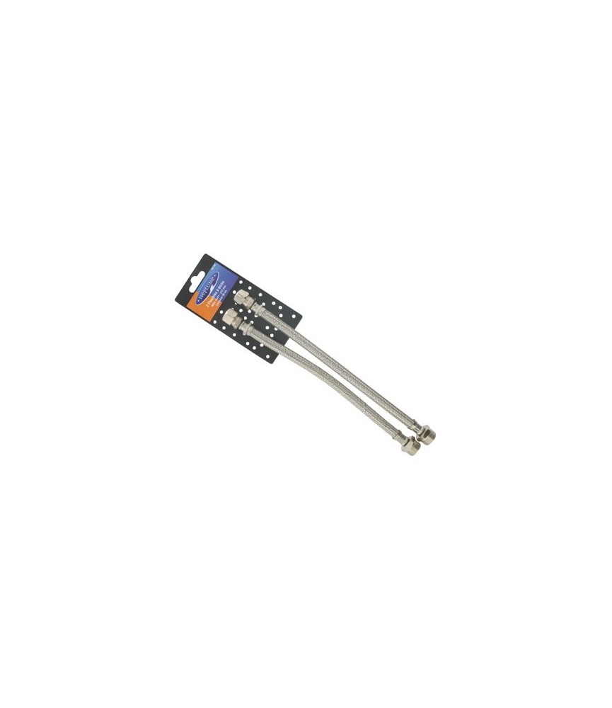 Flexible à écrou mâle + bicone - 12 mm - 15 x 21 mm Flexible à écrou mâle + bicone - 12 mm - 15 x 21 mm