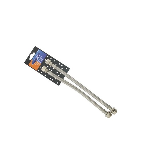 Flexible à écrou mâle + bicone - 12 mm - 15 x 21 mm