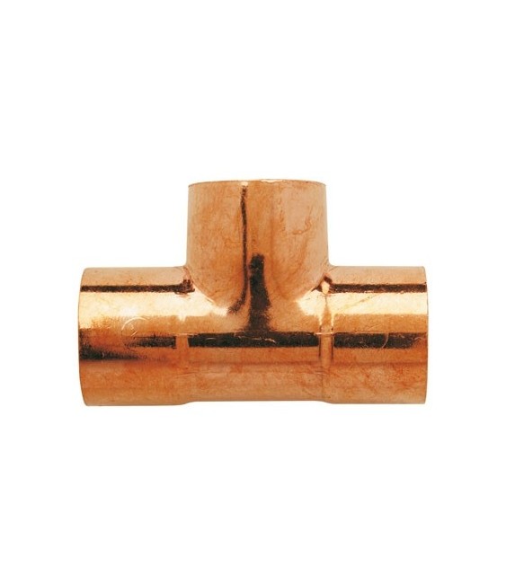 Té égal femelle en cuivre -  14 mm - RACCORDS