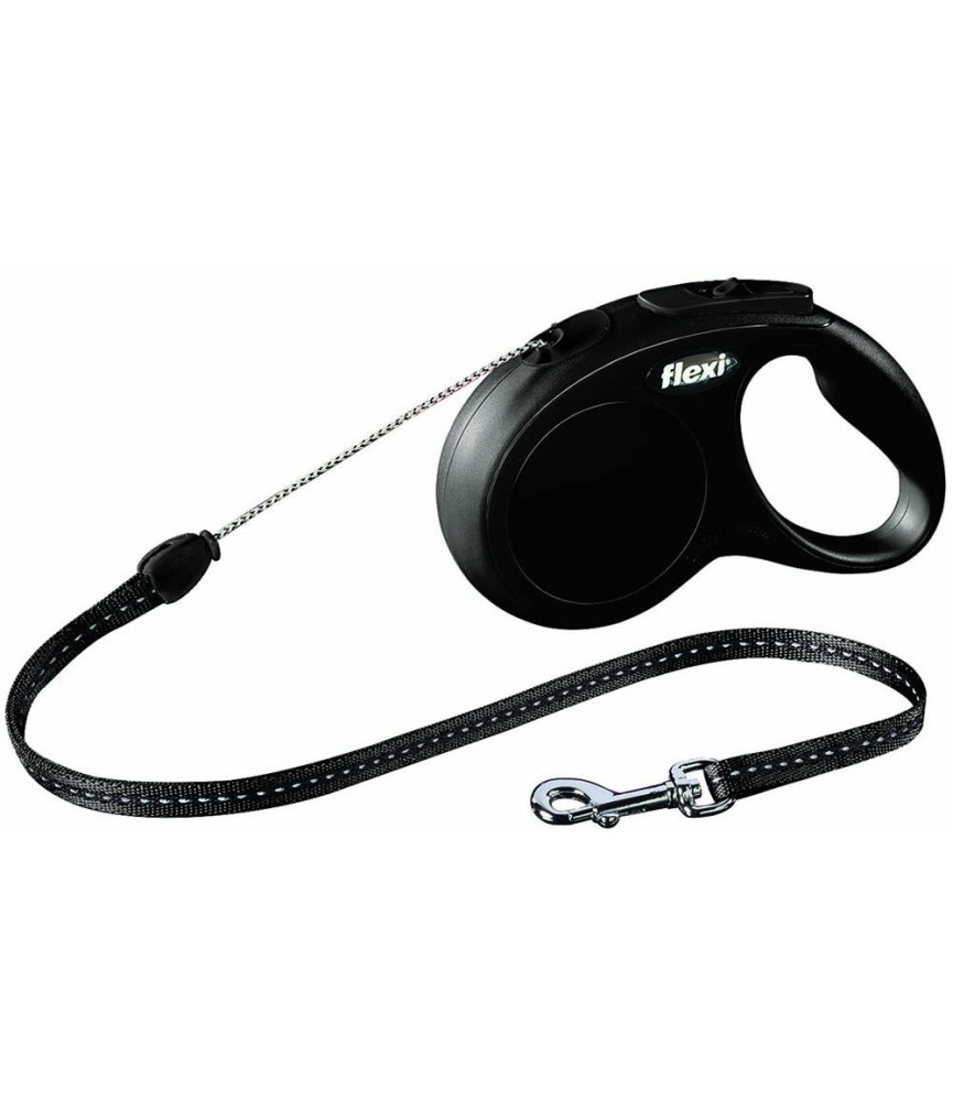 Laisse rétractable Noire FLEXI NEW Classic Large - ZOLUX