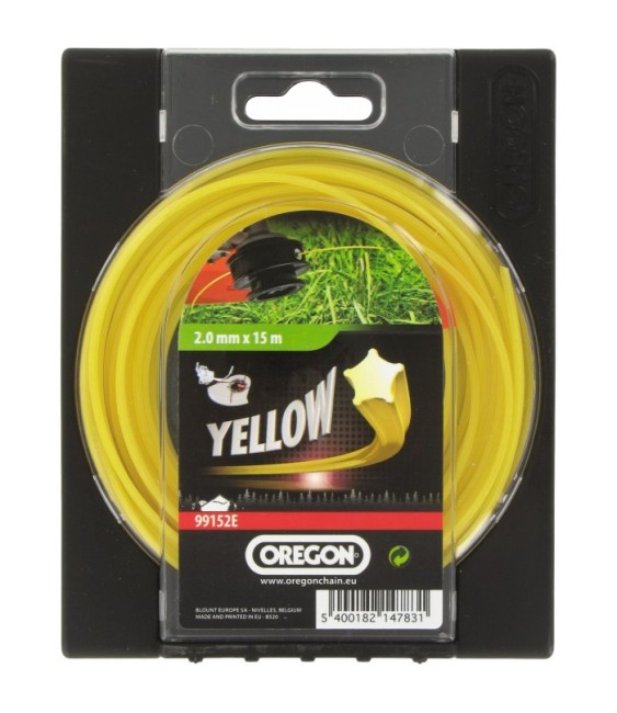 Fil étoile à bord tranchant pour débroussaillage - 2 mm x 15 M - OREGON