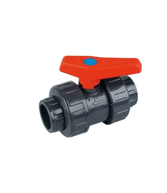 Vanne PVC à coller -  32 mm - CAP VERT