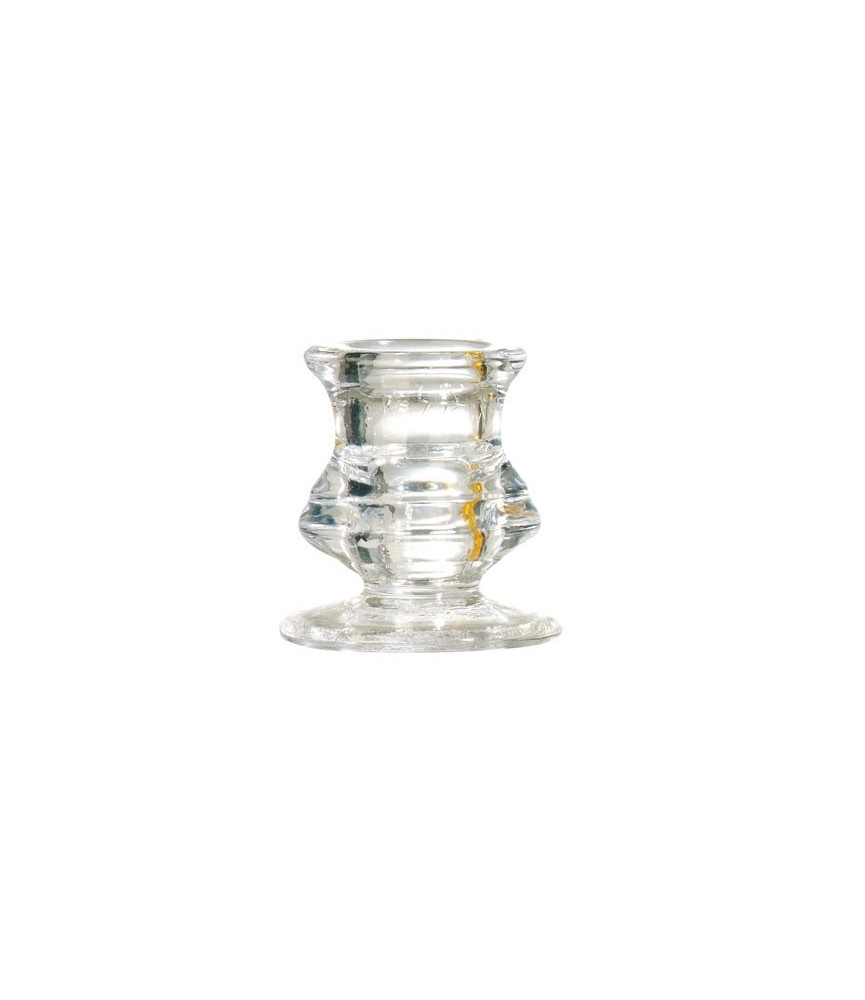 Bougeoir en verre transparent - 50 mm - DEVINEAU Bougeoir en verre transparent - 50 mm - DEVINEAU