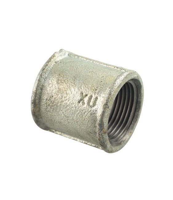 Manchon en fonte galvanisé égal femelle 270 - 15 x 21 mm - CAP VERT