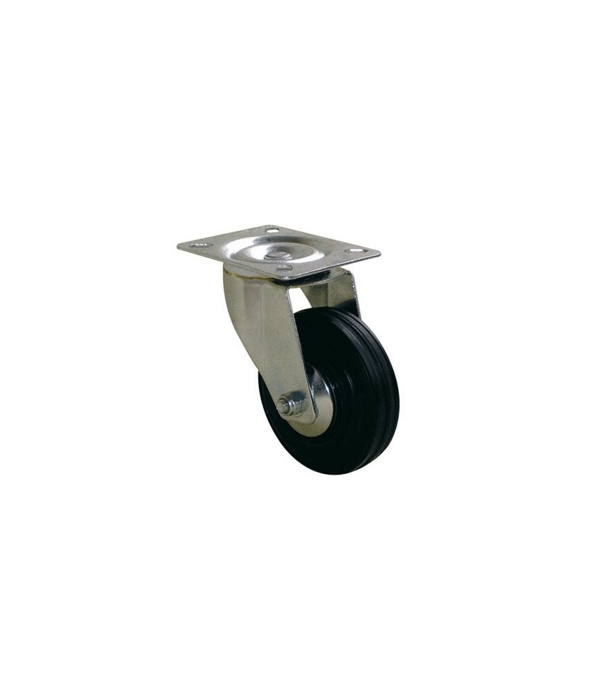 Roulette Port-roll Manutal pivotante - 130 x 100 mm - GUITEL