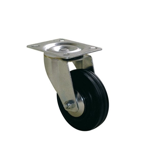 Roulette Port-roll Manutal pivotante - 130 x 100 mm - GUITEL