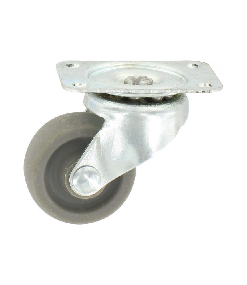 Roulette Mini-Roll à platine pivotante - 42 x 32 mm - GUITEL