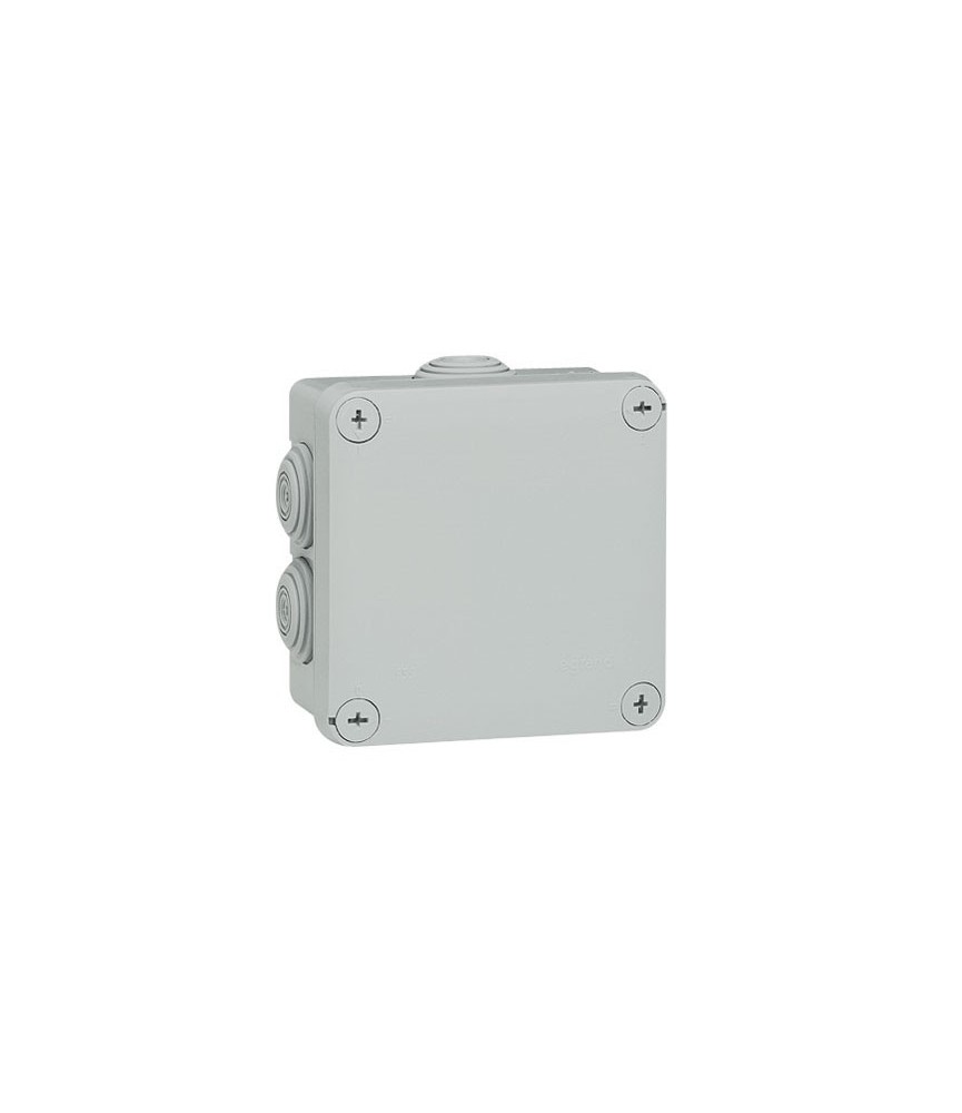 Boîte de dérivation carrée PLEXO - Gris - 105 x 105 x 55 mm - LEGRAND Boîte de dérivation carrée PLEXO - Gris - 105 x 105 x 55 mm - LEGRAND