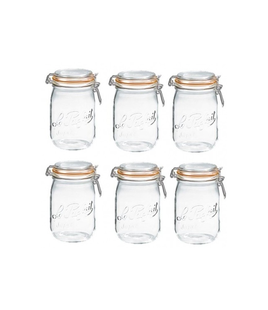 Lot de 6 bocaux LE PARFAIT "Super" -  85 mm - 1 L