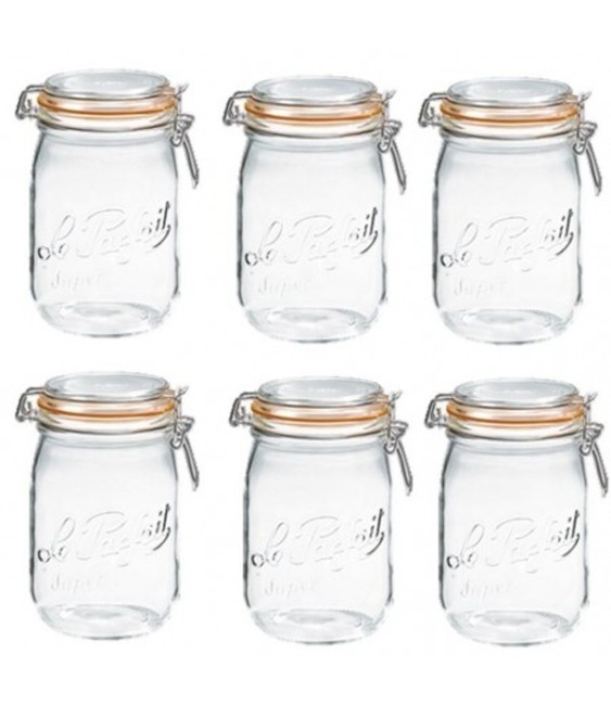 Lot de 6 bocaux LE PARFAIT "Super" -  85 mm - 1 L