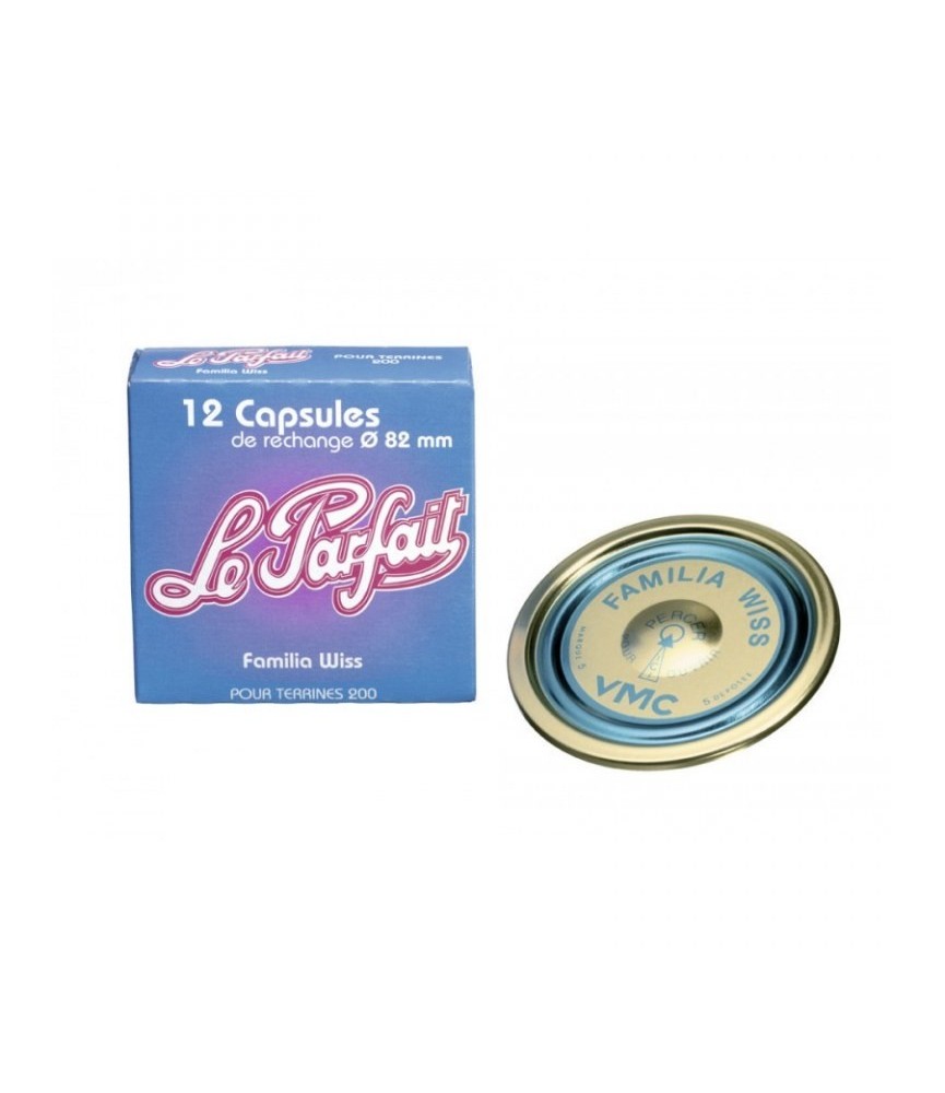 Capsule LE PARFAIT Familia Wiss - 82 mm - Bleu - Boîte de 12 Capsule LE PARFAIT Familia Wiss - 82 mm - Bleu - Boîte de 12