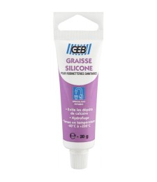Graisse silicone - Lubrifiant robinetterie - Tube de 20 grs - GEB