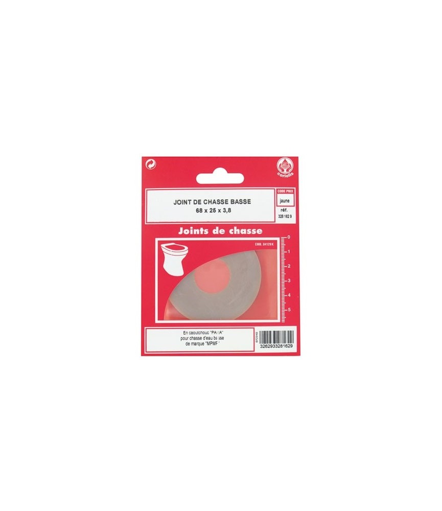 Joint en caoutchouc blanc pour chasse basse - 65 x 25 mm - GRIPP Joint en caoutchouc blanc pour chasse basse - 65 x 25 mm - GRIPP
