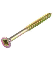Vis agglo tête fraisée PZ acier jaune - 3 x 12 mm - Lot de 20 - FIX'PRO