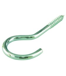 Crochet à visser en acier zingué - 3.3 x 50 mm - Lot de 5 - FIX'PRO