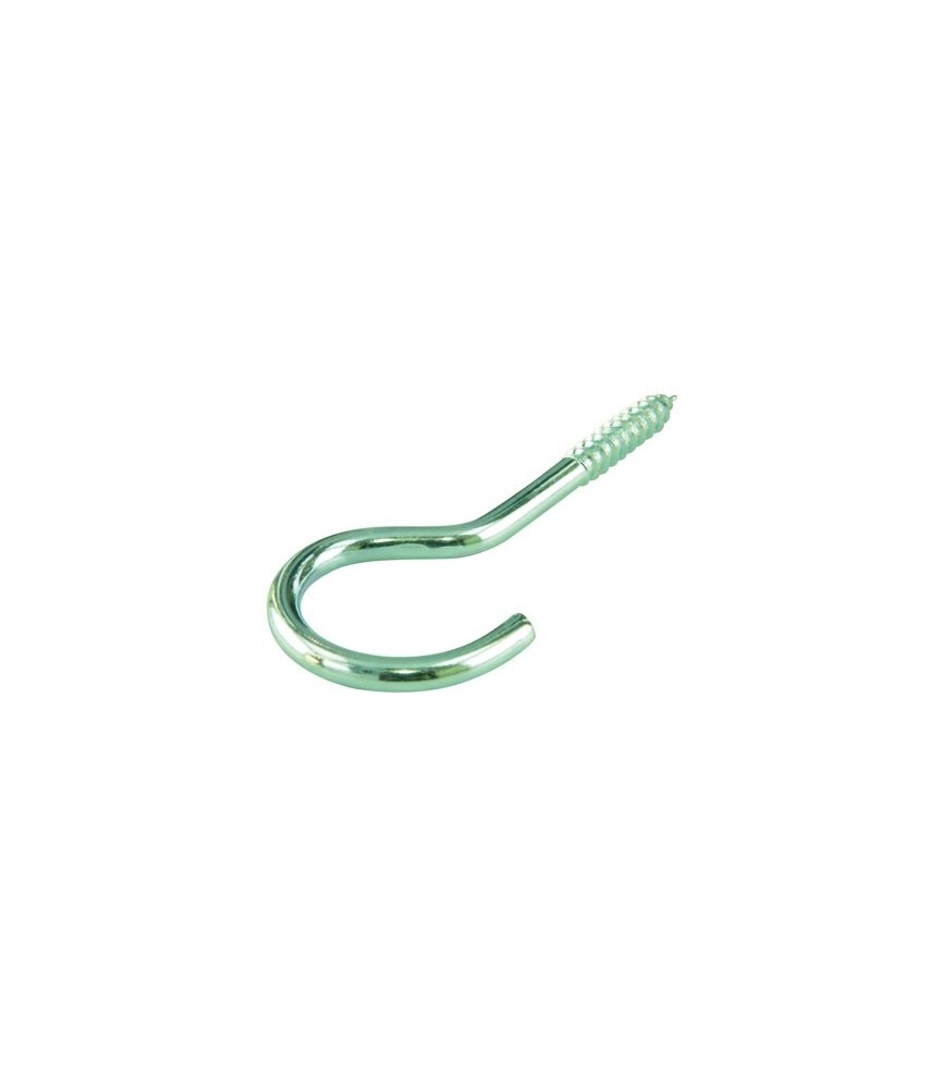 Crochet à visser en acier zingué - 3.3 x 50 mm - Lot de 5 - FIX'PRO Crochet à visser en acier zingué - 3.3 x 50 mm - Lot de 5 - FIX'PRO