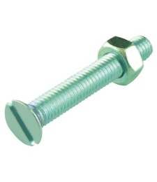 Boulon tête fraisée fendue acier zingué -  5 x 40 mm - Lot de 6 - FIX'PRO