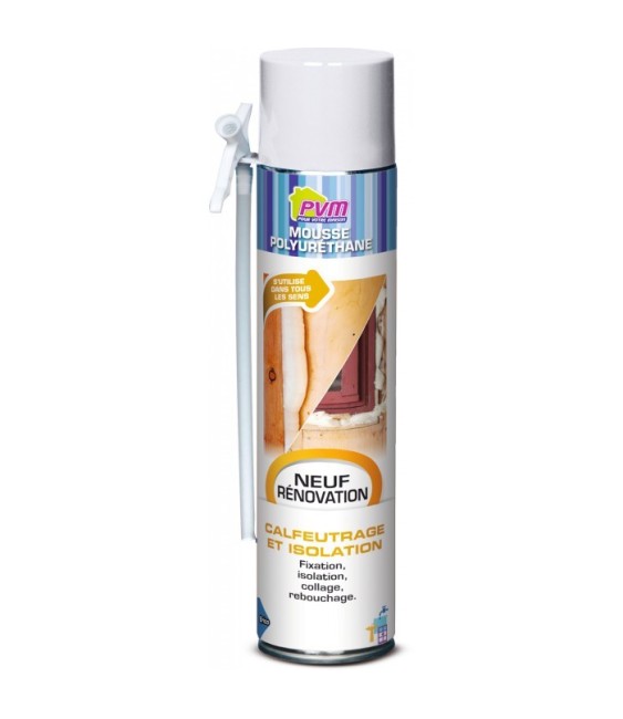 Mousse polyuréthane + gants - 750 ml - PVM