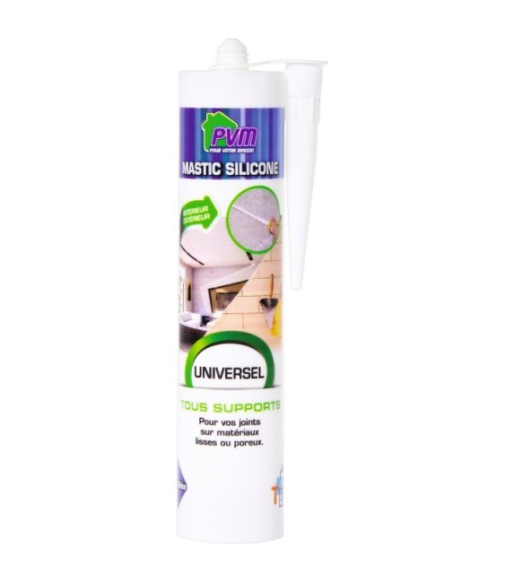 Mastic universel blanc - 310 ml - PVM