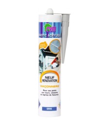 Mastic gris pour maçonnerie / fissures - 310 ml - PVM
