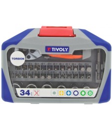 Coffret assortiment de vissage Tivoly - 34 pièces - TIVOLY