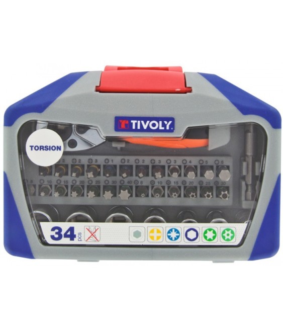 Coffret assortiment de vissage Tivoly - 34 pièces - TIVOLY