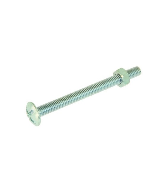 Boulon poêlier - Acier zingué - 5 x 60 mm - Lot de 4 - FIX'PRO