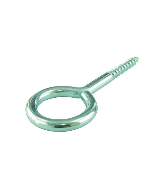 Piton à visser acier zingué -  4.4 x 40 mm - Lot de 4 - FIX'PRO
