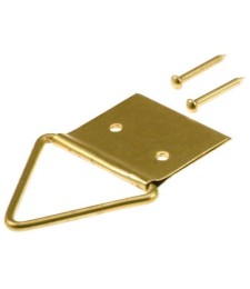 Attache tableau Acier laitonné - 22 mm - Lot de 10 - FIX'PRO