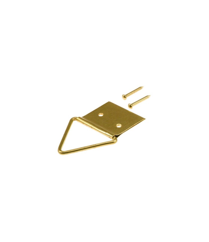 Attache tableau Acier laitonné - 22 mm - Lot de 10 - FIX'PRO Attache tableau Acier laitonné - 22 mm - Lot de 10 - FIX'PRO