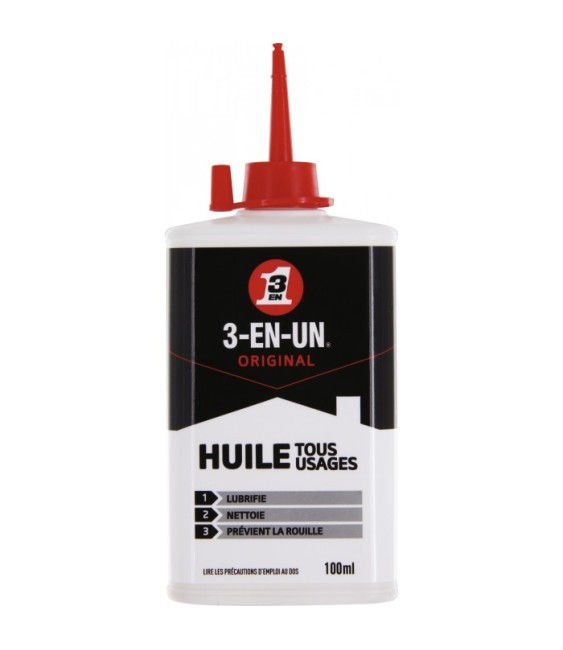 Burette huile tous usages - 100 ml - 3-en-UN