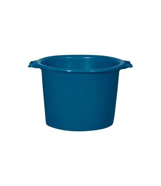 Baquet rond renforcé - Bleu - 55 L