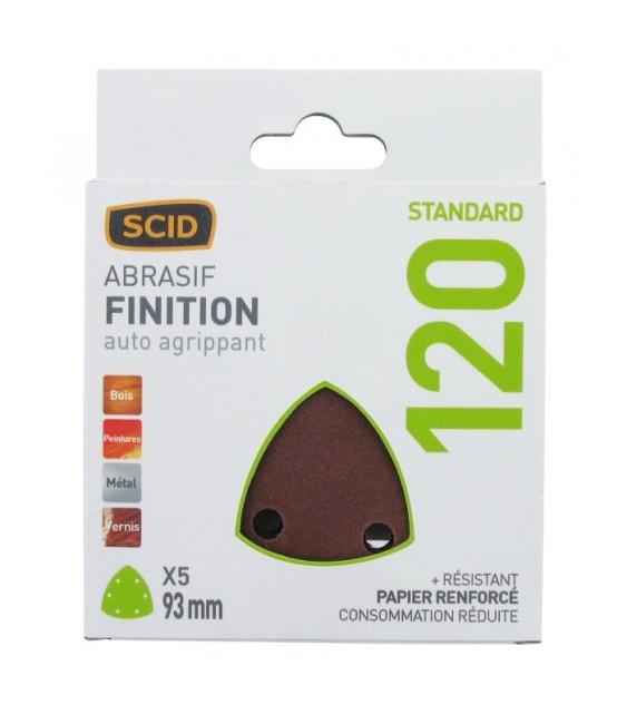 Patin Delta auto-agripant RC 93 x 93 mm - Grain 120 - SCID