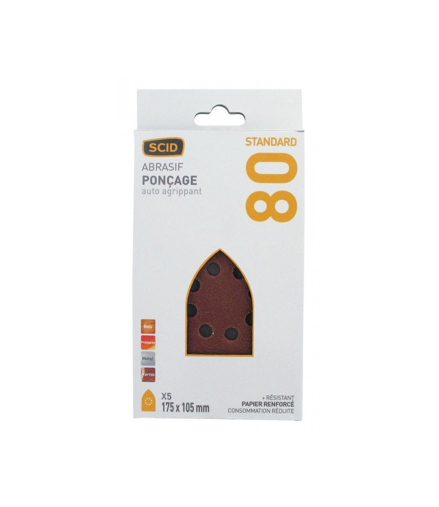 Patin pointe Iron auto-agrippant RC 8T - Grain 80 - SCID Patin pointe Iron auto-agrippant RC 8T - Grain 80 - SCID
