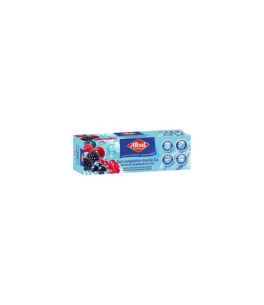 Sac de congélation 1 L - Ziploc - ALBAL Sac de congélation 1 L - Ziploc - ALBAL