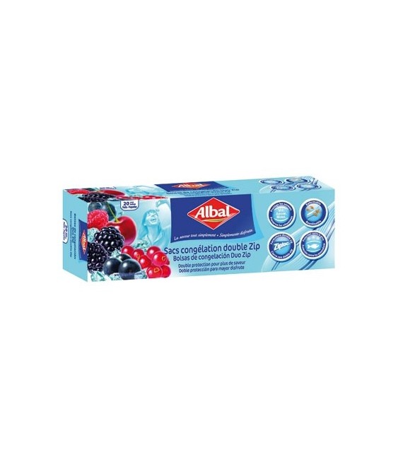 Sac de congélation 1 L - Ziploc - ALBAL