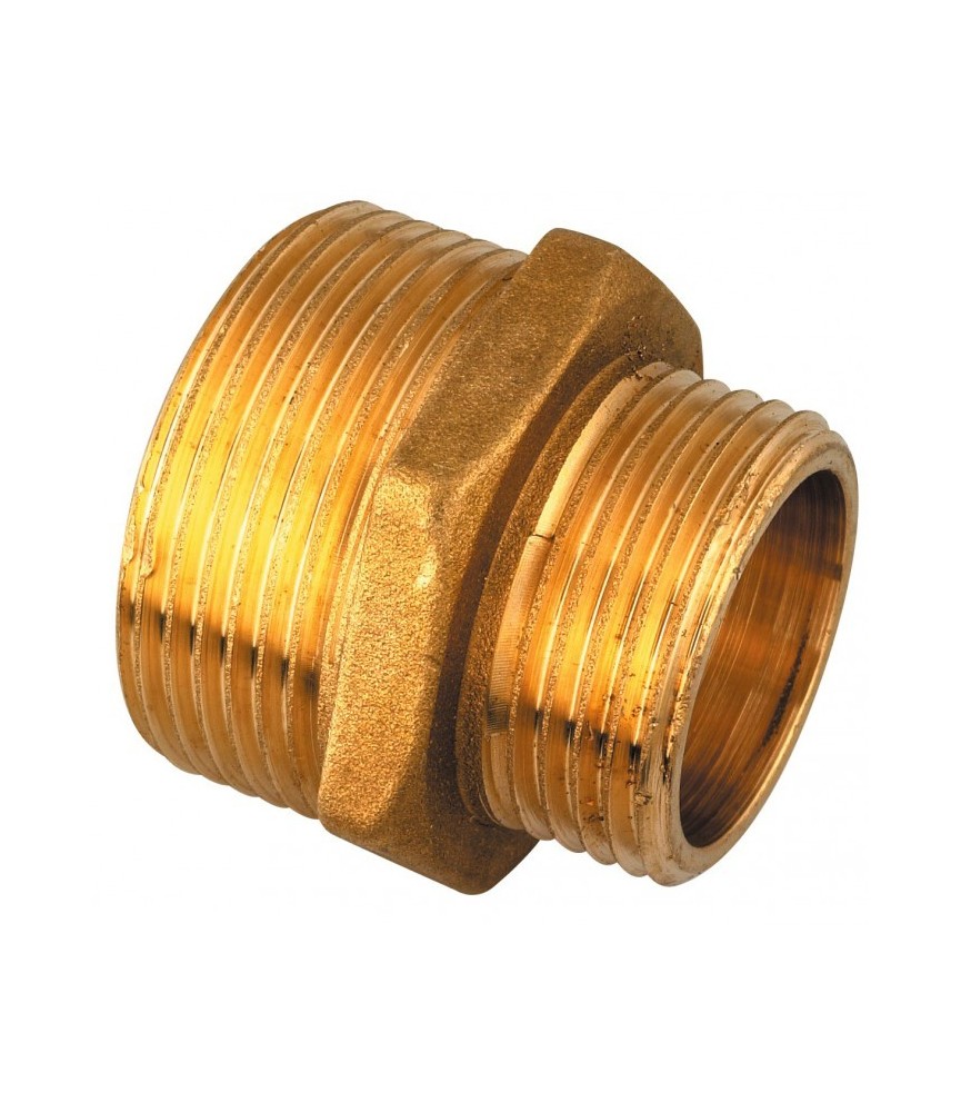 Mamelon en laiton réduction Mâle - 12 x 17 / 8 x 13 mm - Lot de 25 - RACCORDS