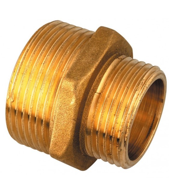 Mamelon en laiton réduction Mâle - 12 x 17 / 8 x 13 mm - Lot de 25 - RACCORDS