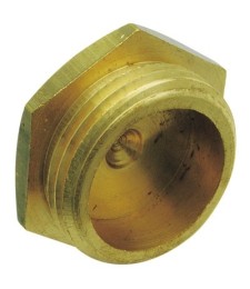 Bouchon Mâle à collet battu en laiton - 12 x 17 mm - Lot de 25 - RACCORDS