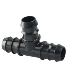 Té cannelé égal - 16 mm x 16 mm x 16 mm - CAP VERT