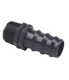 Raccord cannelé droit - Mâle - 15 x 21 - CAP VERT