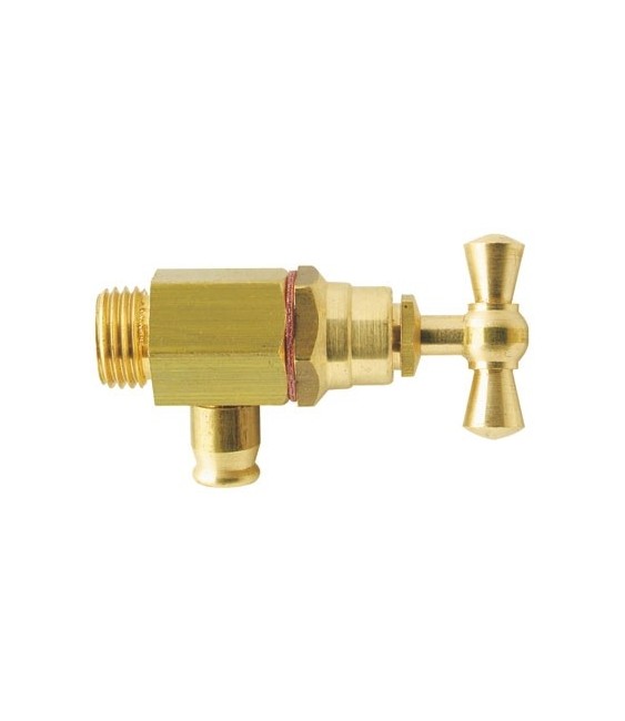 Robinet purgeur équerre à souder - 8 x 13 mm