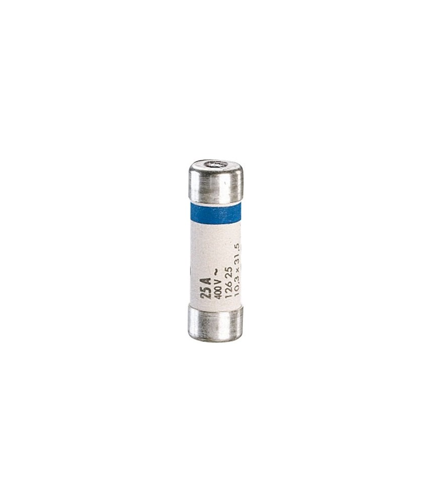 Cartouche domestique cylindrique - 25 A - 31.5 x 10.3 mm - Lot de 10 - LEGRAND Cartouche domestique cylindrique - 25 A - 31.5 x 10.3 mm - Lot de 10 - LEGRAND